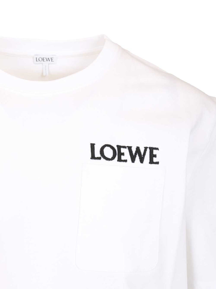 Loewe Relaxed Fit T-Shirt - Bianco | 931ffb1ae6e706fe85fcbb473550697057eef5ff