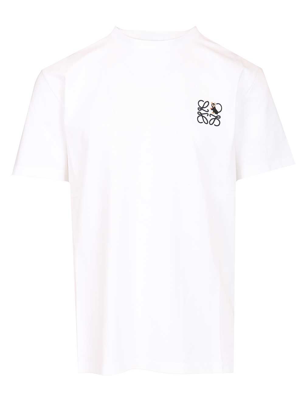 Loewe Relaxed Fit T-Shirt - Bianco | 5ff9615fe2e85bbc34002251bc1951977f4479dd