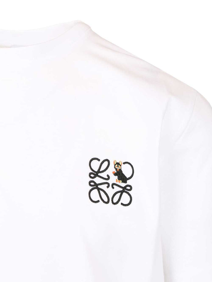 Loewe Relaxed Fit T-Shirt - Bianco | 845cf15ac34be59d10508be14fd24ea24ec6b5d0