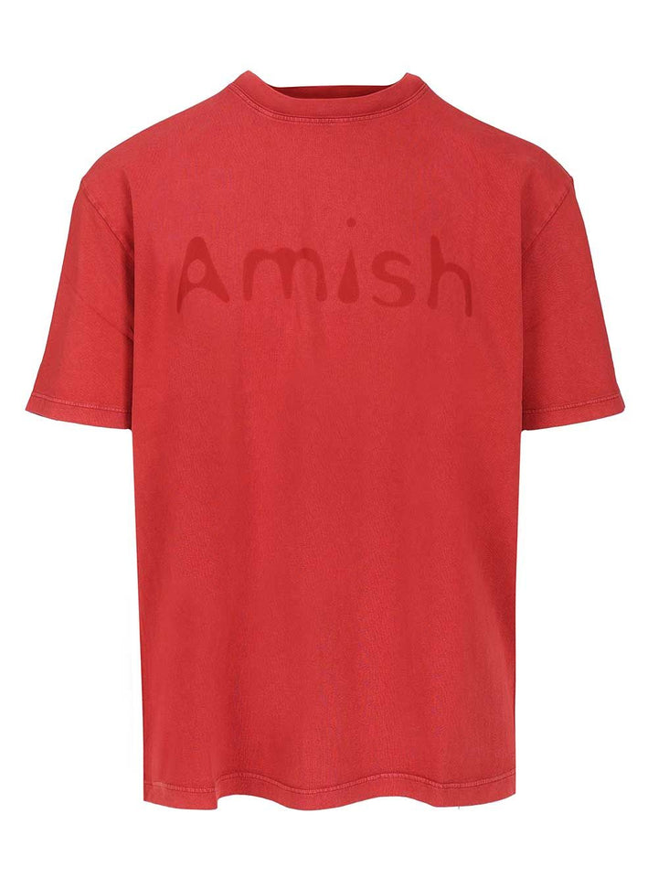Amish Shadow T-Shirt - Rosso | c210486444932bc66738141e9df5f599b960f909