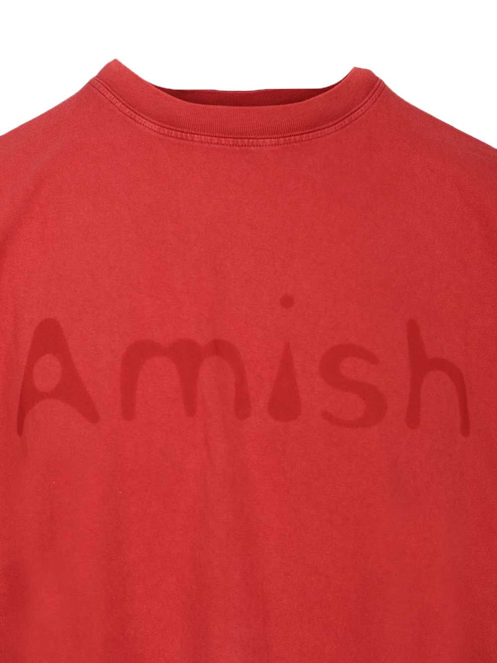 Amish Shadow T-Shirt - Rosso | 020f1a60aff00aed4e53186184d36716b285d81e