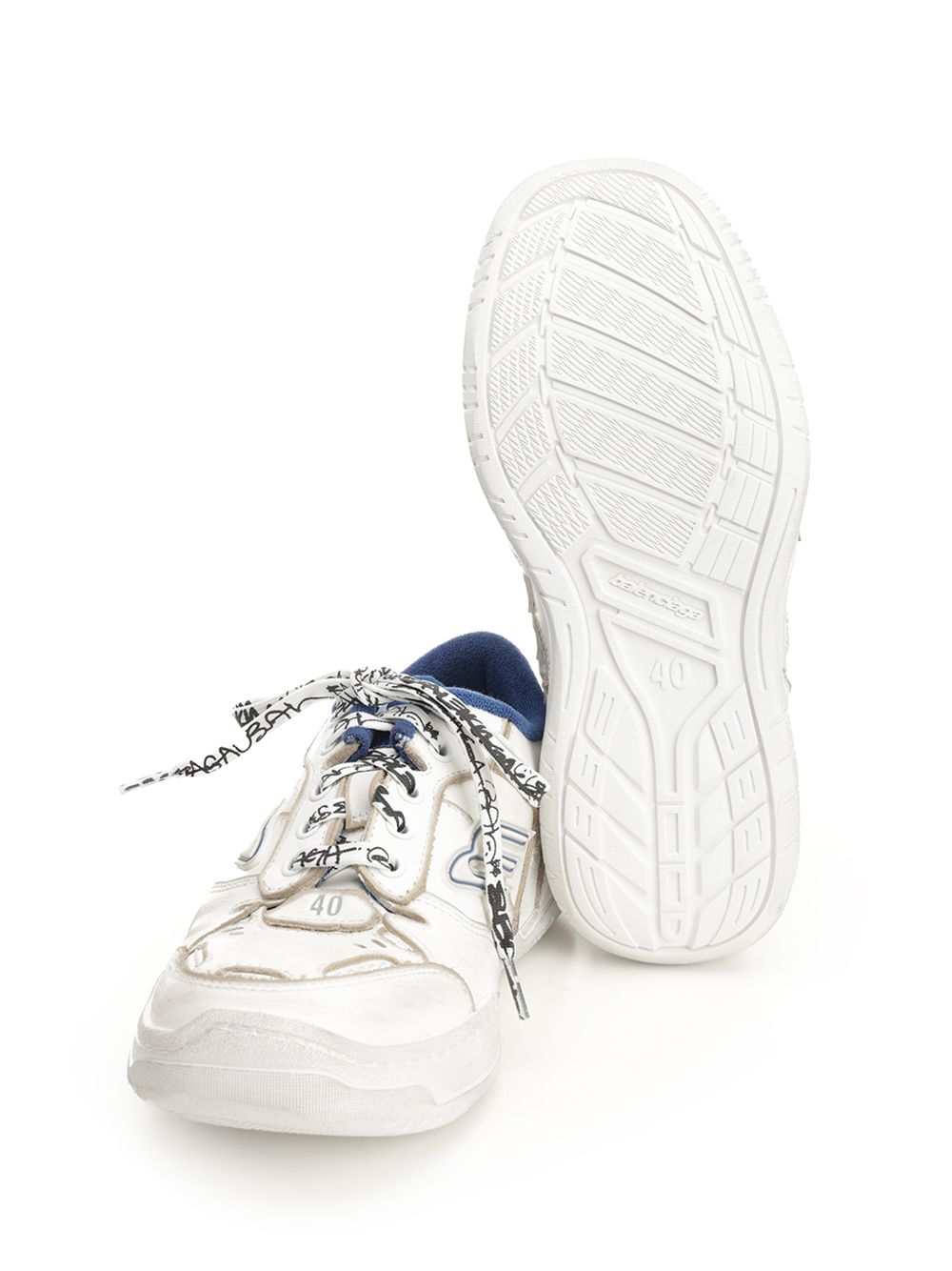 Balenciaga Hamptons Worn-Out Sneakers - Bianco | 9b5620307651f0e5e10e404be5b84733785a4335