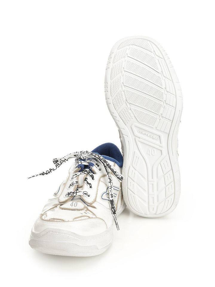 Balenciaga Hamptons Worn-Out Sneakers - Bianco | 9b5620307651f0e5e10e404be5b84733785a4335