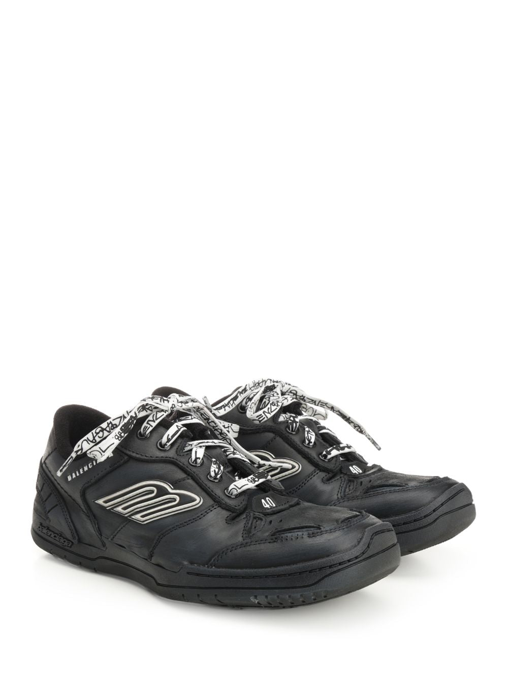 Balenciaga Hamptons Worn Out Sneakers - Nero | 36e00289c91a0ce4586620165108c0869fcd39a3
