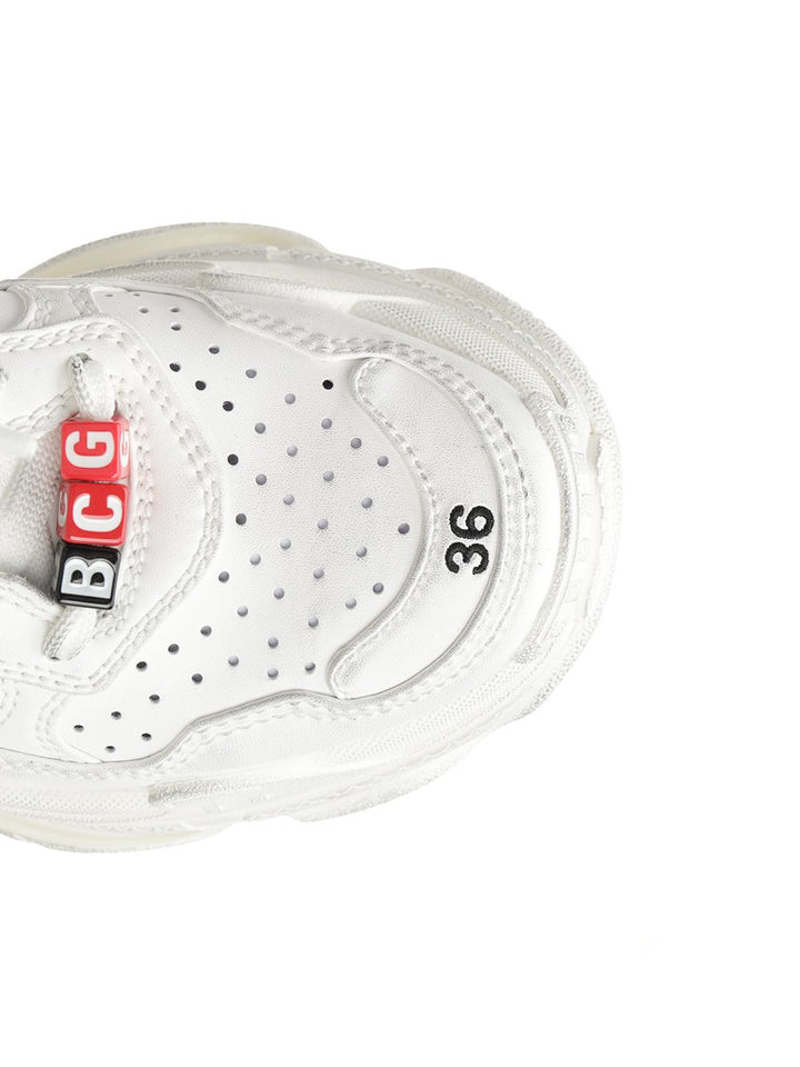 Balenciaga Triple S Sporty Sneakers - Bianco | b347694b2c563718c0cbae2c04331a68da661285