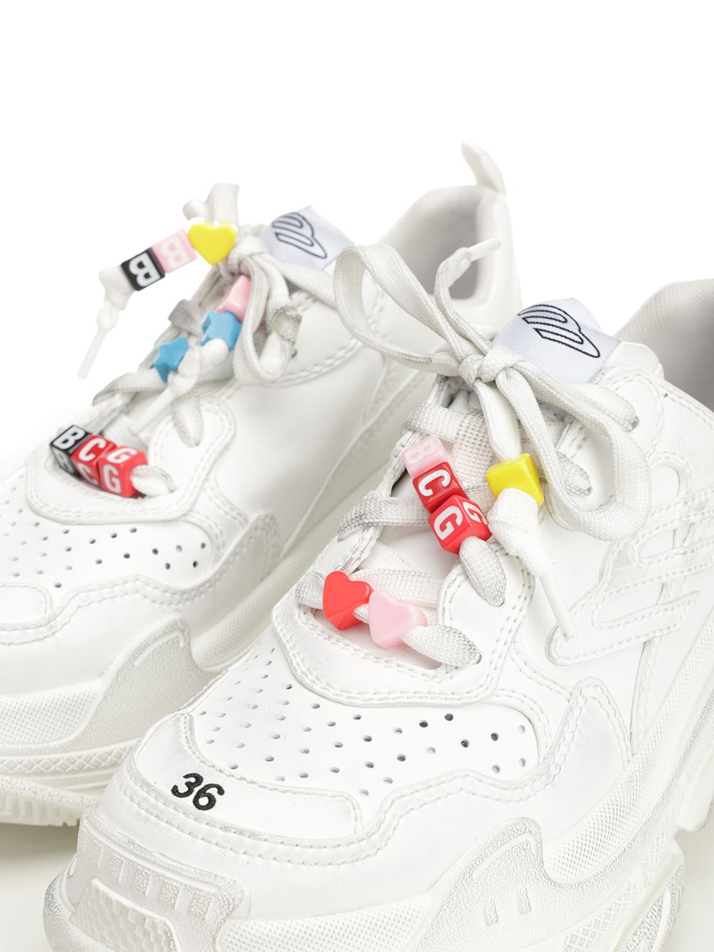 Balenciaga Triple S Sporty Sneakers - Bianco | 8c519ddd92d721c6bf0c748cc92ba41f02867c8f