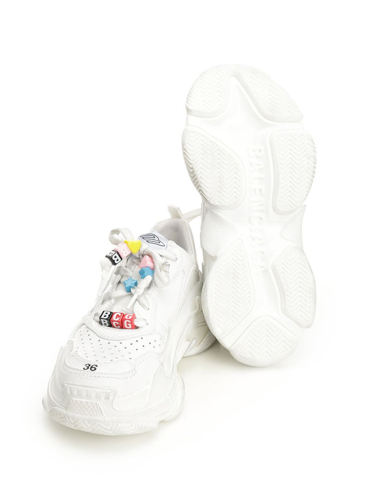 Balenciaga Triple S Sporty Sneakers - Bianco | bdba66ef0c491ca27579b91e18aa956efffb4ba5