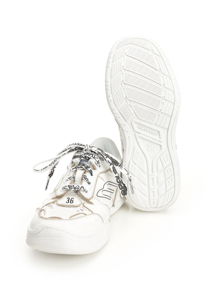 Balenciaga Hamptons Sneakers - Bianco | 185f3c6616e1719d527617c3cd68b73450e2afe1