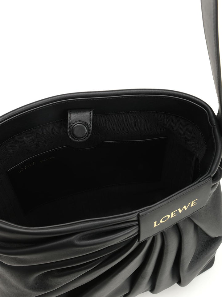 Loewe Draped Tote Shoulder Bag Crossbody Bags - Nero | 97026965e348963101a84ad05199aa8951fd7430
