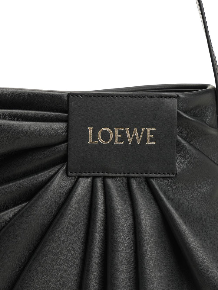 Loewe Draped Tote Shoulder Bag Crossbody Bags - Nero | 391ce7b06df1d1a476ec64900cfb012ff323f0a6