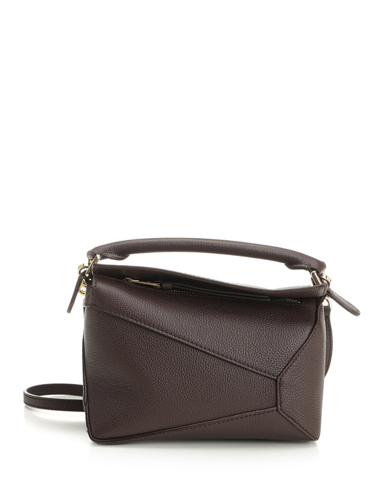 Puzzle Edge Handbags Bianco