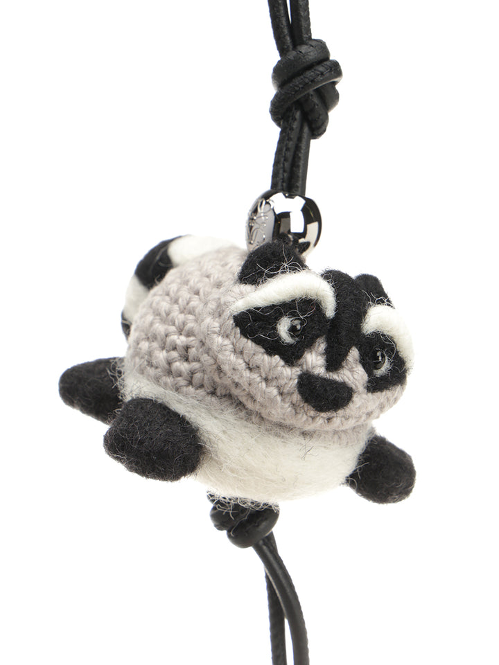 Loewe Wool Racoon Charm Keyrings - Grey | de897a127b8eefb4e7a467299ee7f0d4b7fbd98d