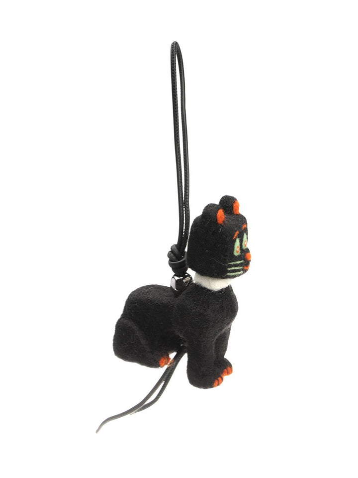 Loewe Felt Cat Charm By Louis Wain Keyrings - Nero | 752080dd31e2db69e12b0ee6d26573c01c5ed1f6