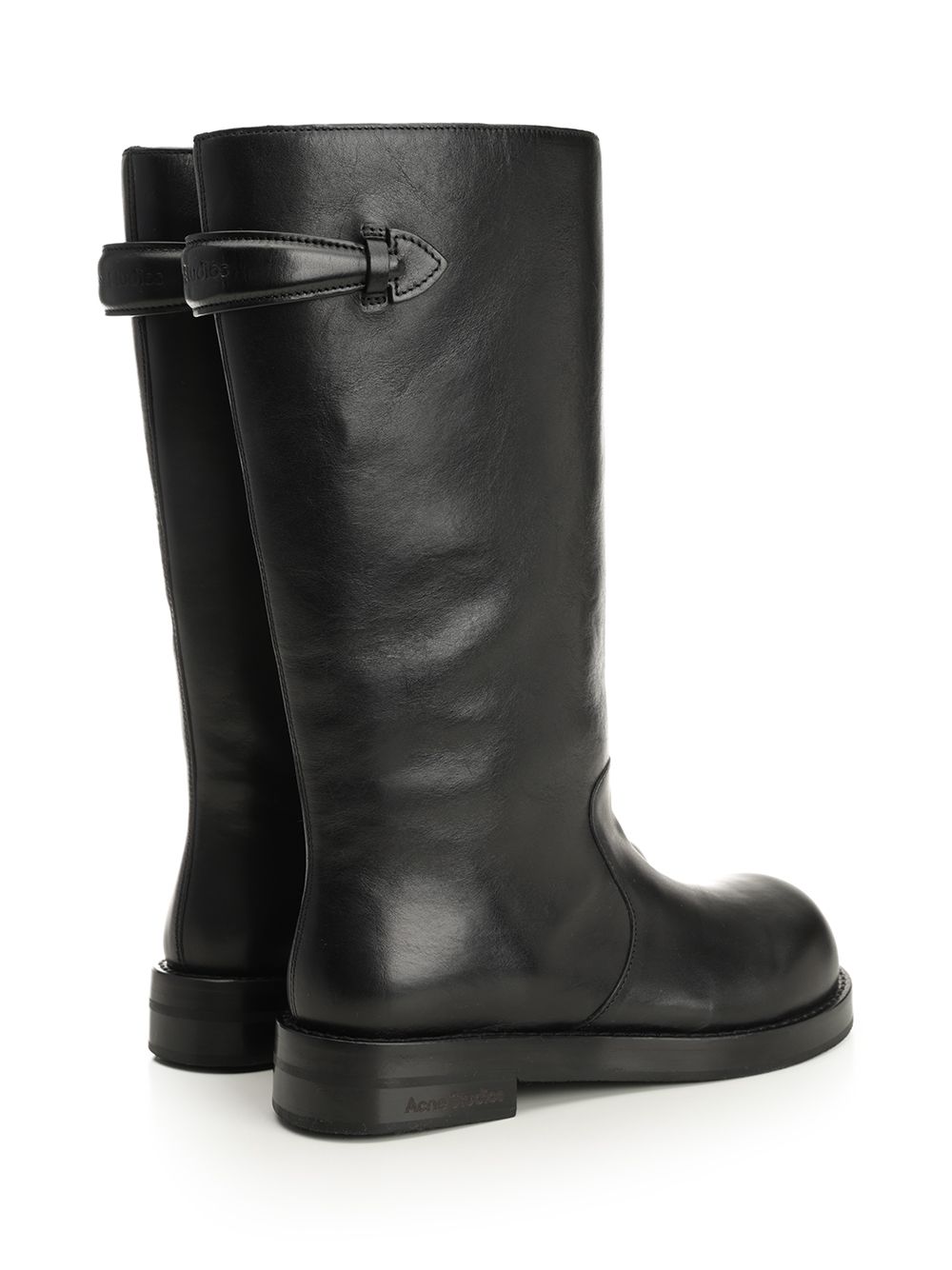 Acne Studios Leather Boots - Nero | 1ad376b0e9e791778af94411788cf502151d8052