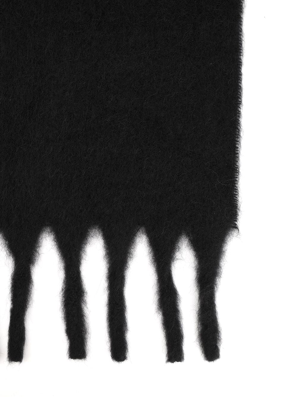 Acne Studios Acne Scarf Logo Scarves And Foulards - Nero | c63cb4bb7cfb2e5944da2ad687bafdb75e6f5ac7