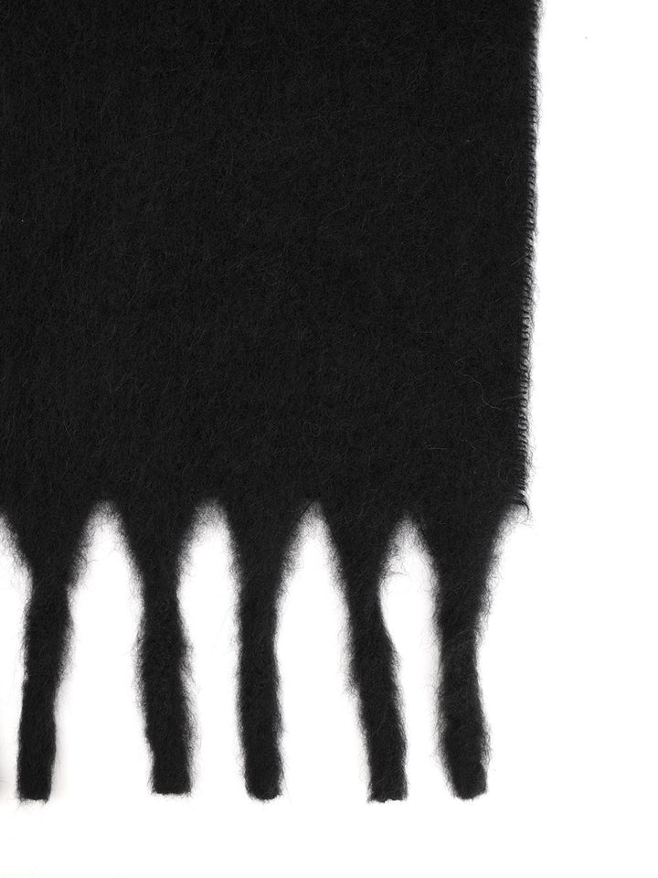 Acne Studios Acne Scarf Logo Scarves And Foulards - Nero | c63cb4bb7cfb2e5944da2ad687bafdb75e6f5ac7