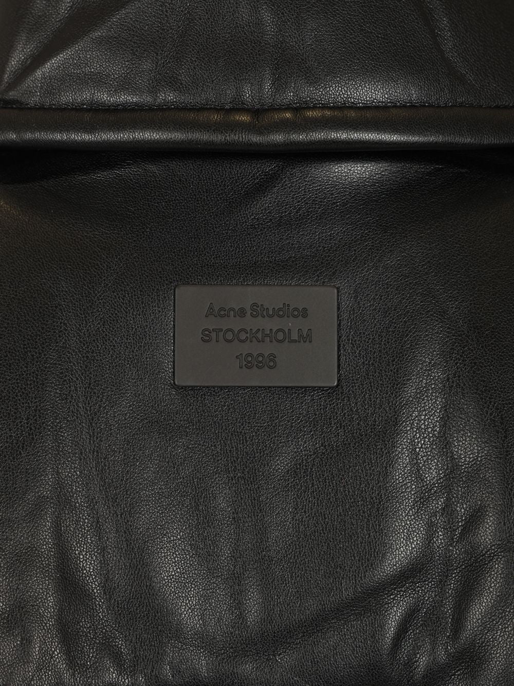 Acne Studios Bomber Jacket Crafted From Faux Leather Knitwear - Nero | 8675579bf707ee9d8305eb00f51b848b44cb0d77