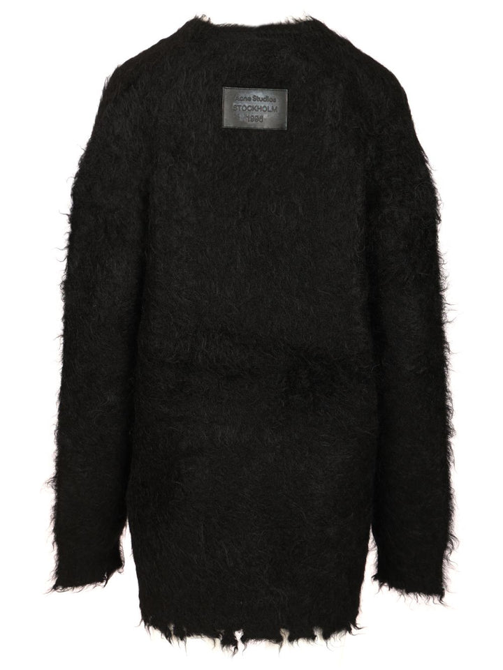 Acne Studios Mohair And Wool Cardigan Knitwear - Nero | ac7addcdc0eafa9d4555132119d906ad36e4bce7