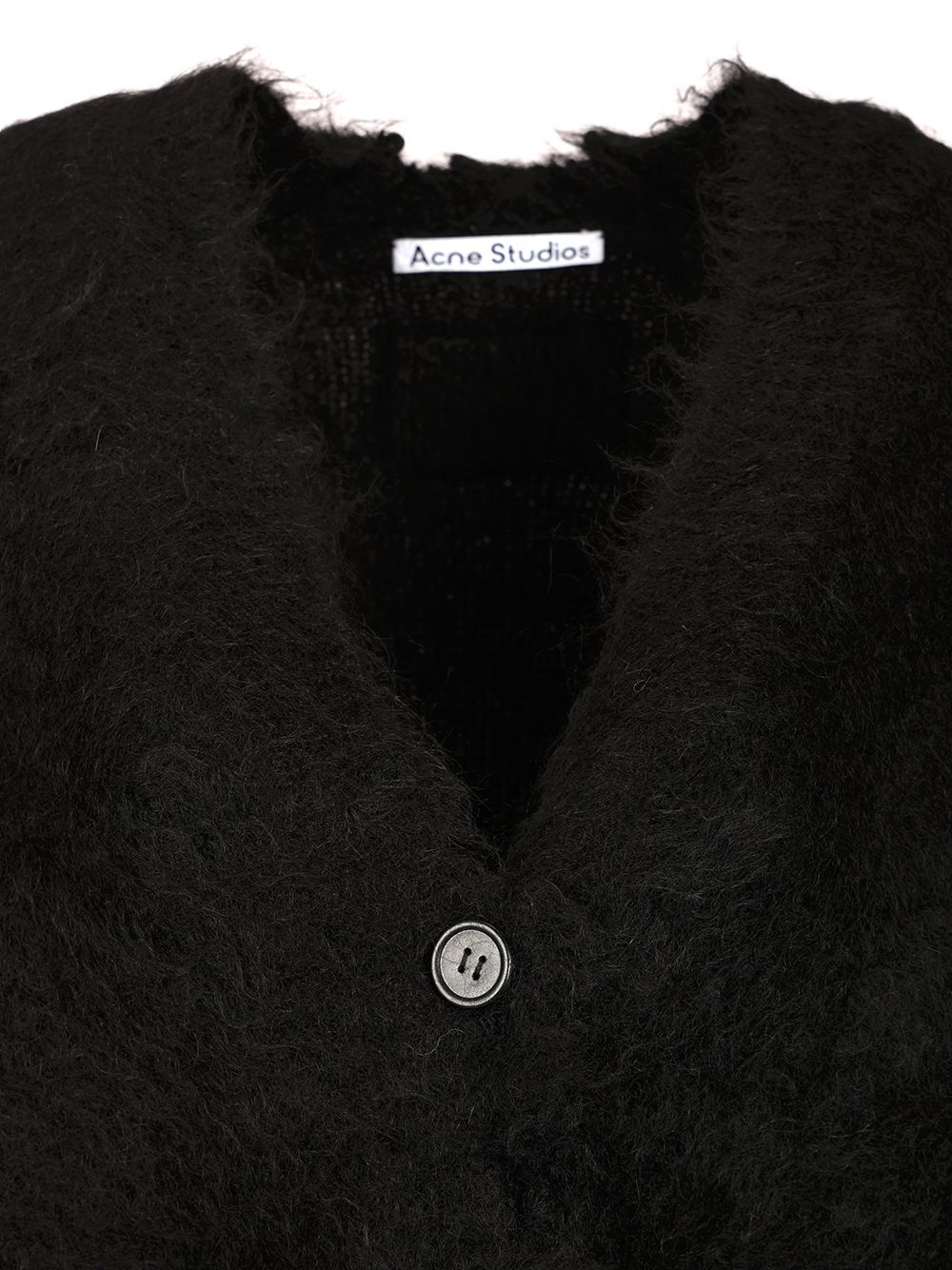Acne Studios Mohair And Wool Cardigan Knitwear - Nero | d6e0fa36b742cca1b0a0ca93fbff3e240ce9e625