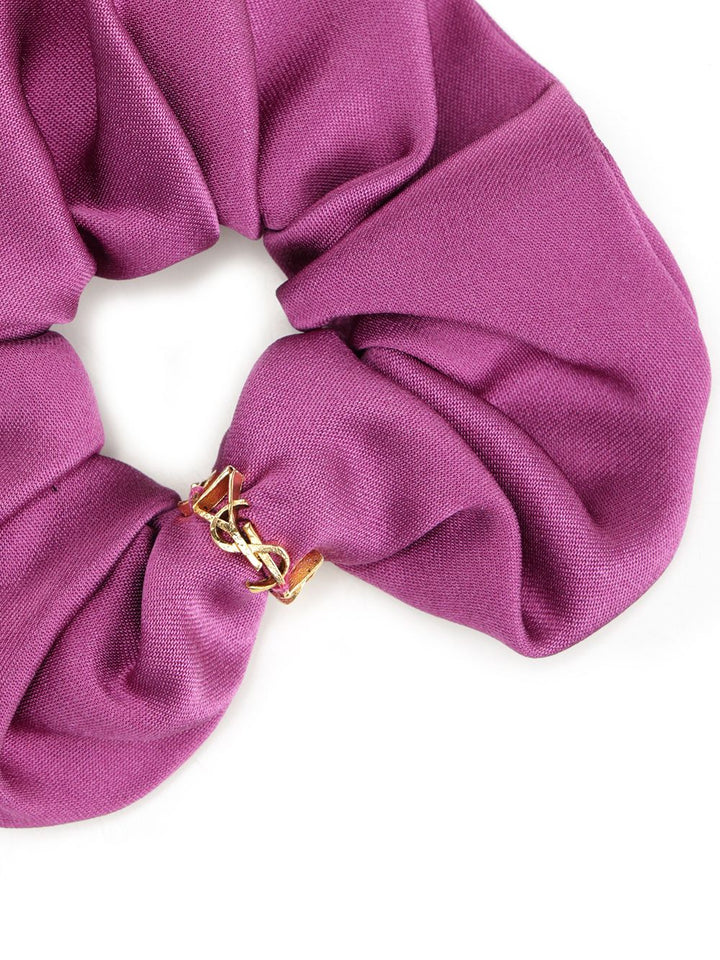 Saint Laurent Cassandre Scrunchie Accessori per capelli - Rose | e42c4142f6be6dc035cfa79768f0cc2d0827d084
