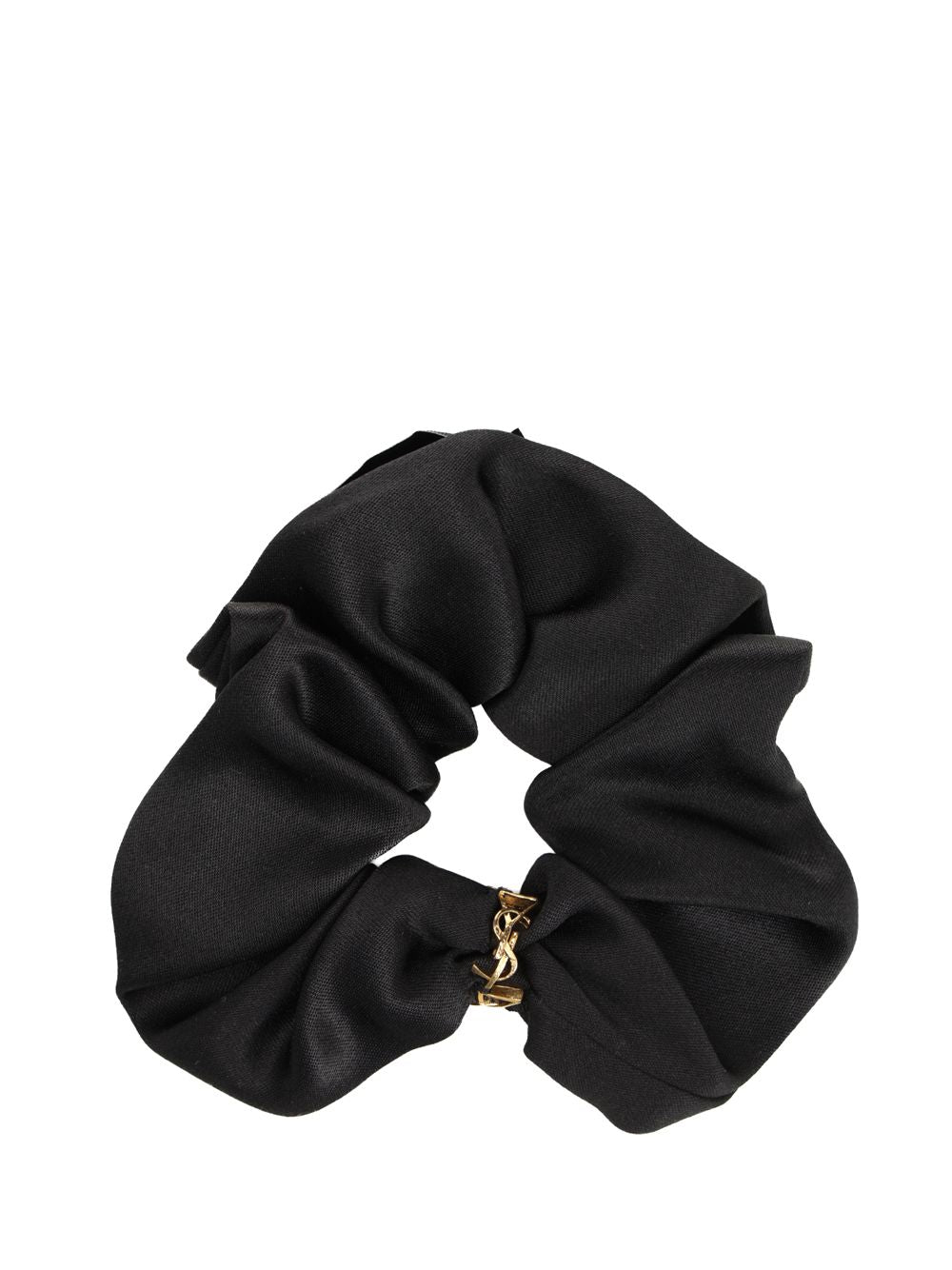 Saint Laurent Cassandre Scrunchie Accessori per capelli - Nero | f1b881ede9f4767d8a587f65cf4077e5ccc07f6f
