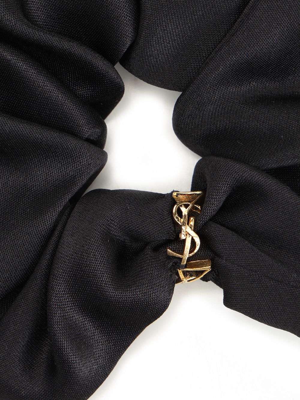 Saint Laurent Cassandre Scrunchie Accessori per capelli - Nero | 18aae038462a1cbfbcb736cb2fb9e11757ba91ac