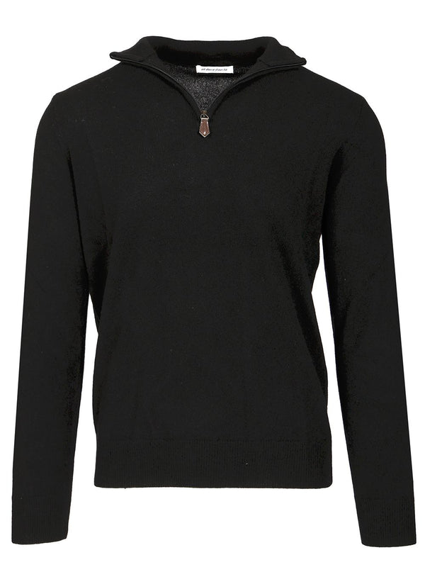 Maglia Serafino In Cashmere Maglieria Nero