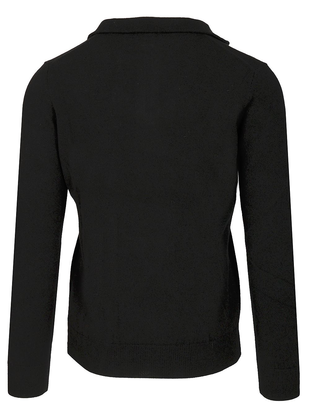 Al Duca D'Aosta Maglia Serafino In Cashmere Knitwear - Nero | 36b08f9d2b3909ee32e83a42e0b5875bf44bb430