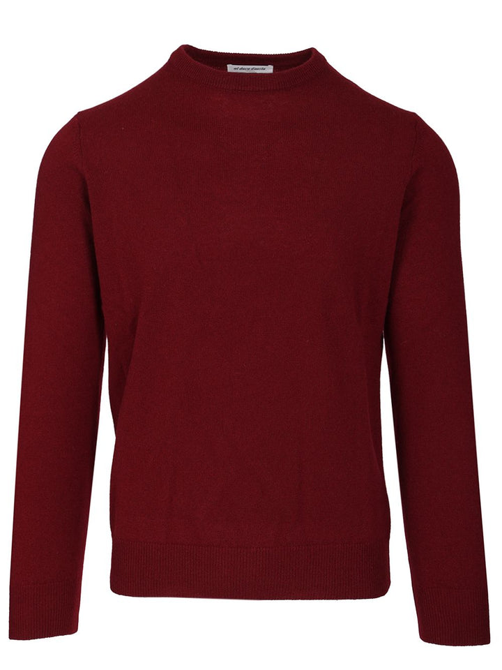 Al Duca D'Aosta Cashmere Crewneck Sweater Knitwear - Bordeaux | bb82032dc380629a2b6055f6ffa0b5d734334af0