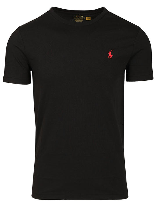 Crew Neck Cotton T-Shirt Nero