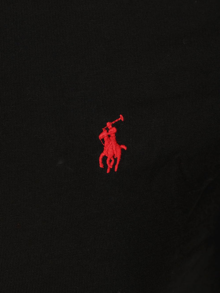 Polo Ralph Lauren Crew Neck Cotton T-Shirt - Nero | fa340d6cbf3cb92d7564dcb58fd0f068e13701f5