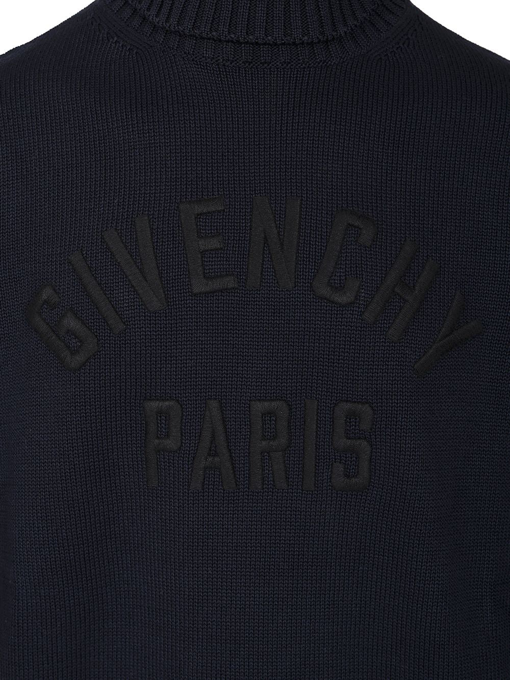Givenchy Cotton Turtleneck Sweater Knitwear - Blu | 63058bda36e651c419bd369a398fdbd7199bee81