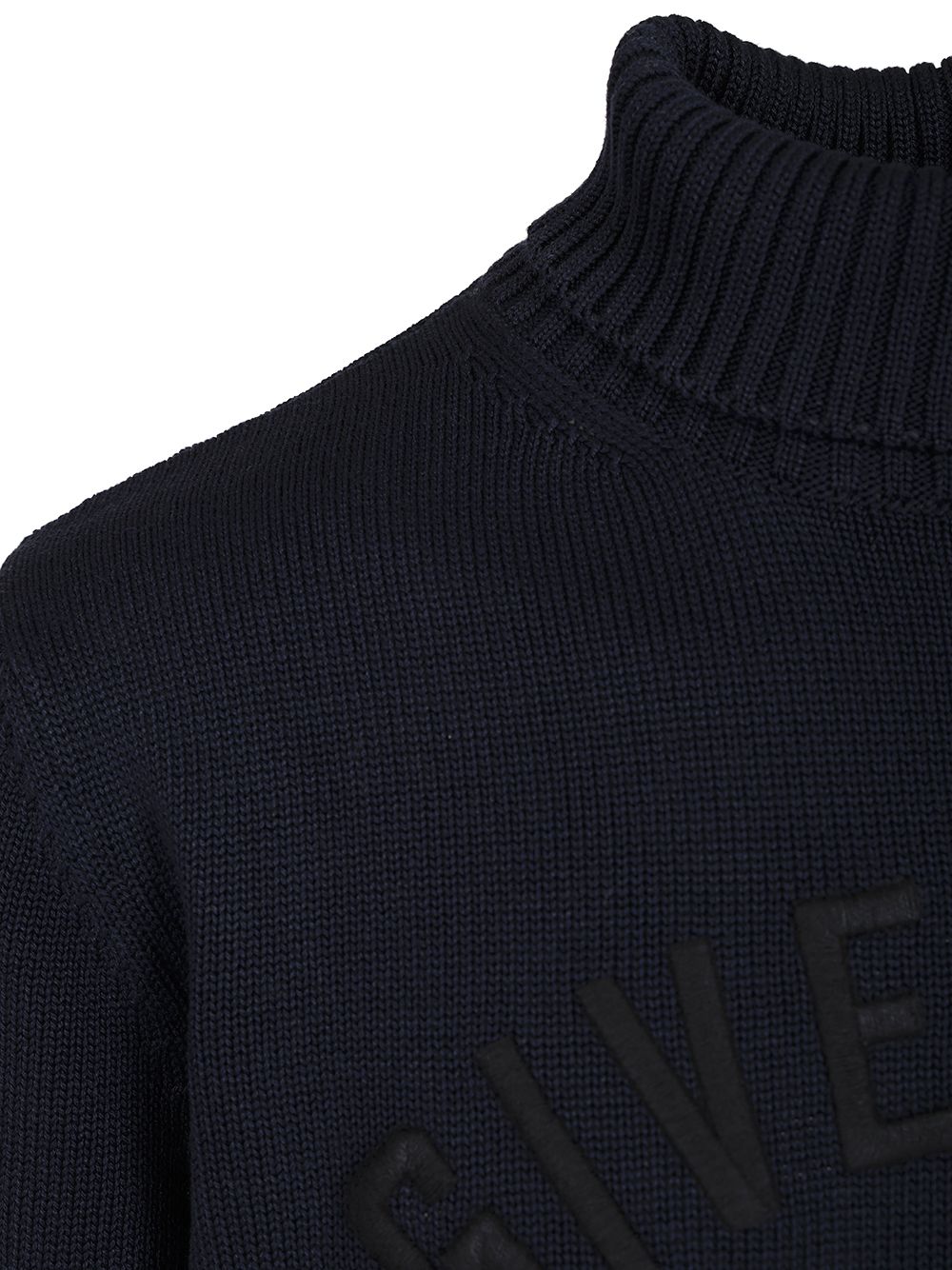 Givenchy Cotton Turtleneck Sweater Knitwear - Blu | 33a5c6aa804b8c2edfc076906de54f7378650f31