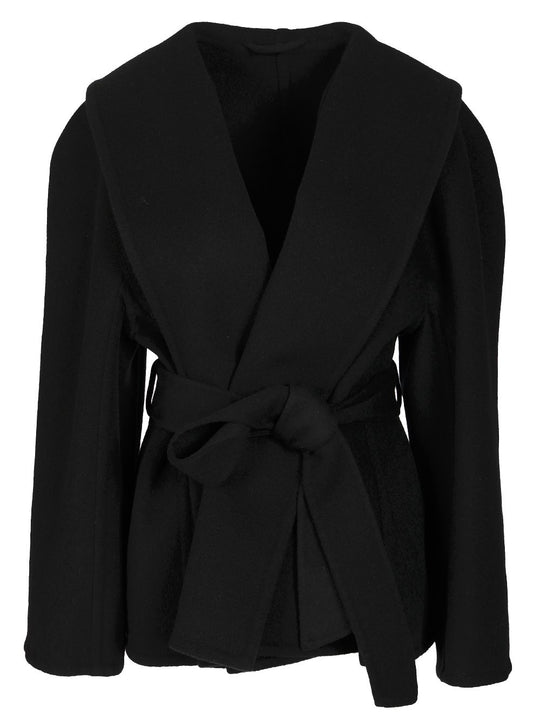 Short Wrap Coat Coats Nero
