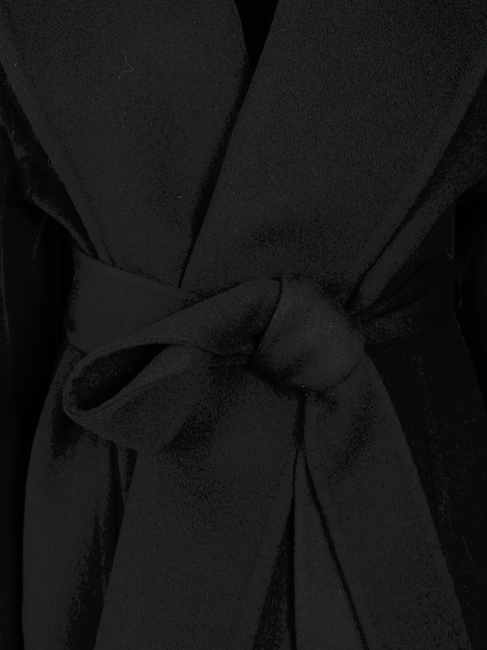 Balenciaga Short Wrap Coat Coats - Nero | 06ee0d7d95e4b2b6f86e26df4f34a26aa99e8bb0