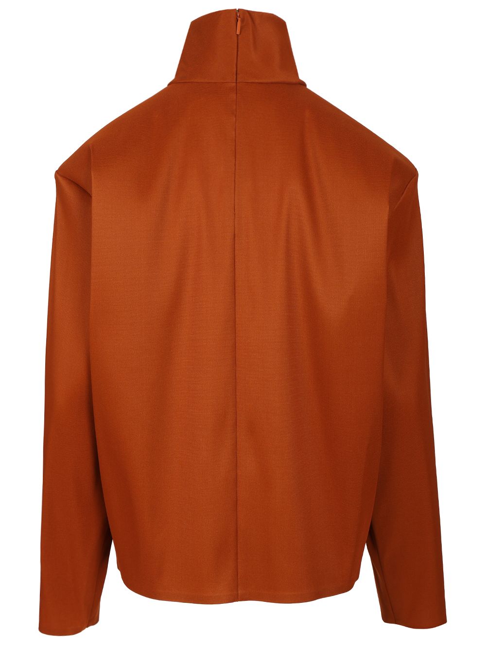 Saint Laurent Silk High-Neck Top Top - Marrone | a85fc0538095d24e71244e09a77c2ba18af7d361