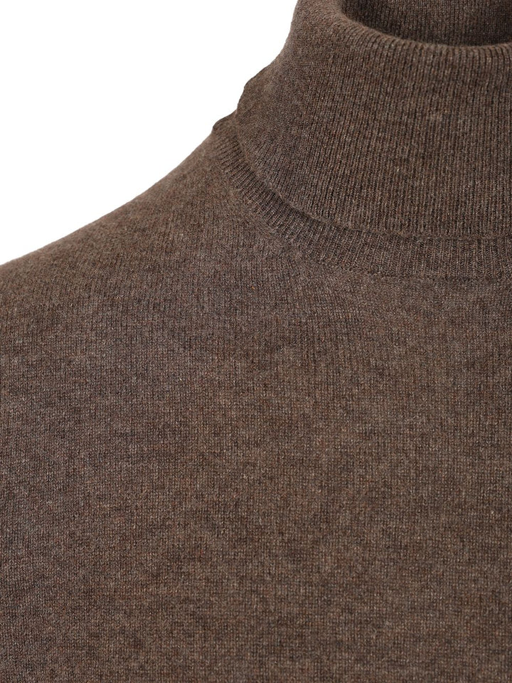 Al Duca D'Aosta Cashmere Turtleneck Knitwear - Marrone | 444b90370dd3458229c7a280df65c4605e363e5c