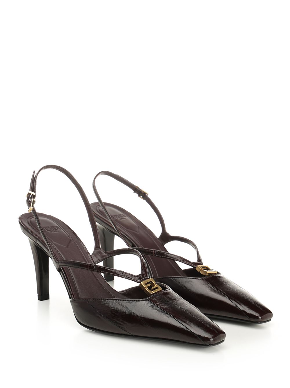 Fendi Ffold Decollete - Marrone | 6b1d1cef1e80dd23eb066cc446a54a5a6a2d3ca4