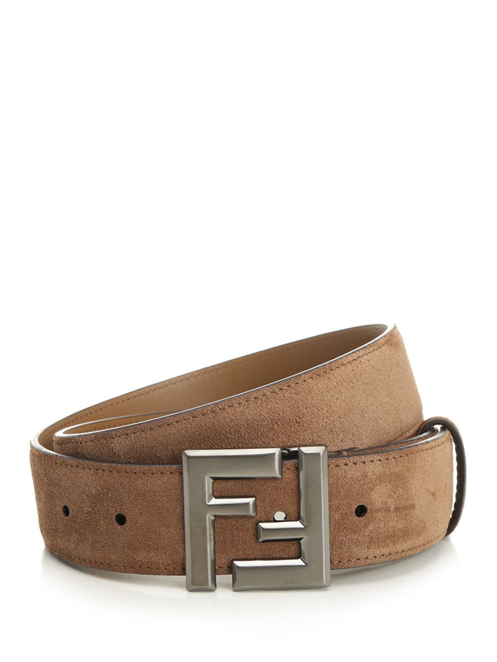 Fendi Squared Ff Belt Cinture - Marrone | d0bcde985fa34eace41d5f82cfcbc13a4ac20688