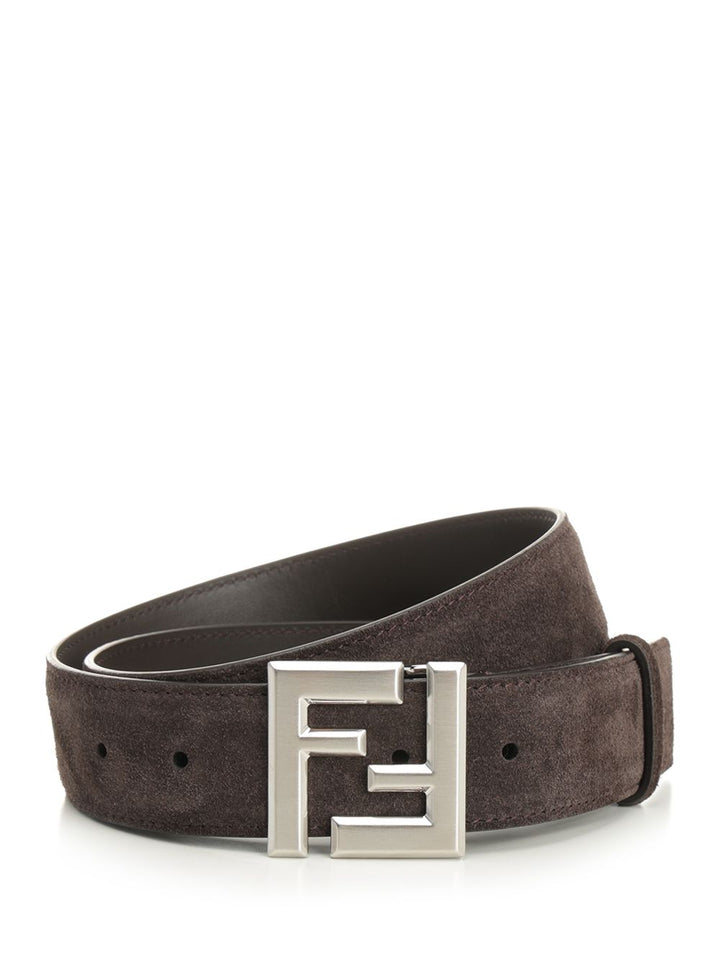 Fendi Squared Ff Belt Cinture - Marrone | ca00eb2dfa5e8b8fc229586632702e569701065e