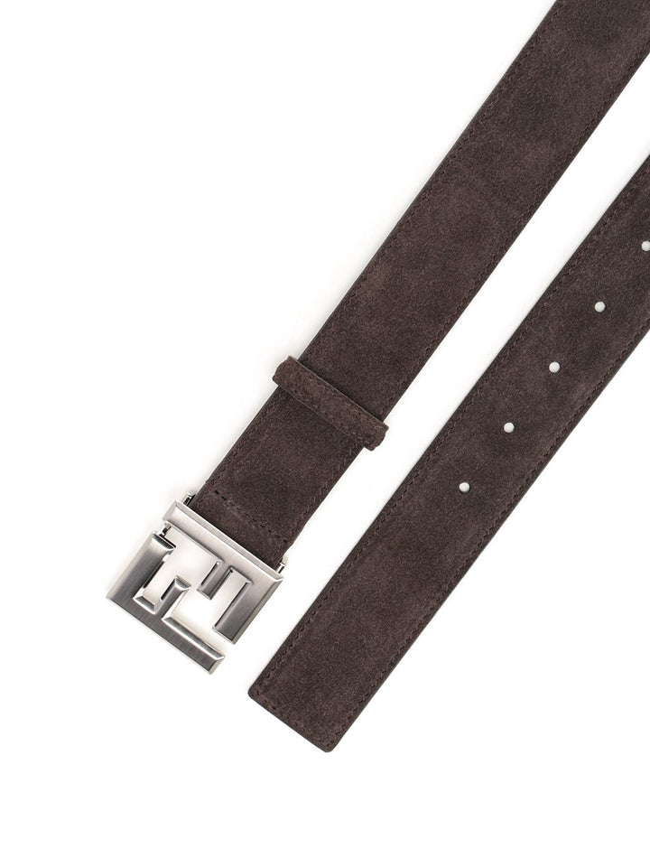 Fendi Squared Ff Belt Cinture - Marrone | b68de1354a2c8709ad565d8a59f1e4bac11b620f