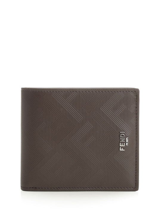 Fendi Shadow Wallet Wallets Marrone