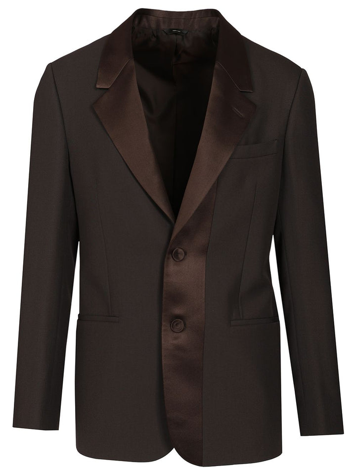 Fendi Brown Wool Crepe Blazer Giacche - Marrone | fa11366142b91f7ea80a664b2d16455b4c67b1f0