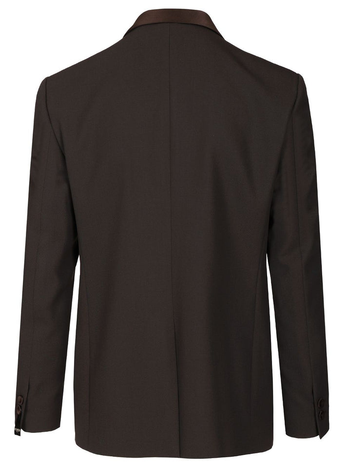 Fendi Brown Wool Crepe Blazer Giacche - Marrone | fca2fe98a91de1c31d984aa6508662138b7ad163