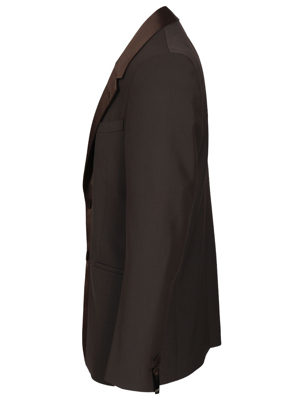 Fendi Brown Wool Crepe Blazer Giacche - Marrone | 7a496e6dcf0630414b383c1599a91db3c2121e4a