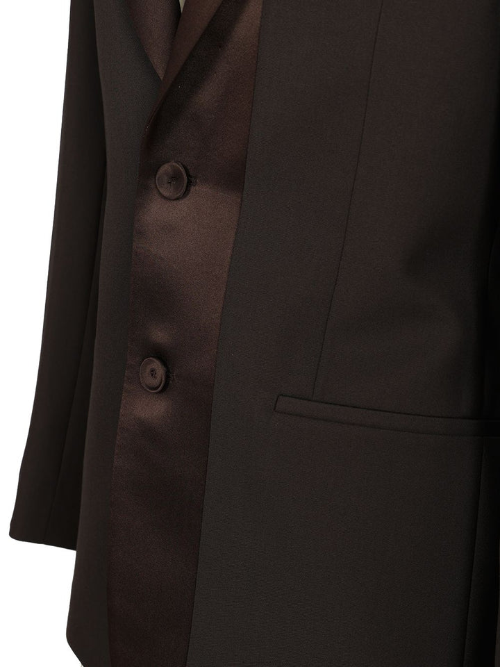 Fendi Brown Wool Crepe Blazer Giacche - Marrone | 1e39b34de0d74e32b202b3d8e598d8f27c8dbf71