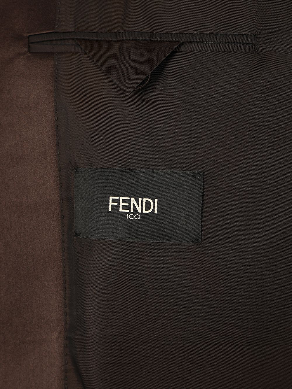 Fendi Brown Wool Crepe Blazer Giacche - Marrone | 98ab6edf278b2bb3fe80567c0442a7c2ea53e7aa