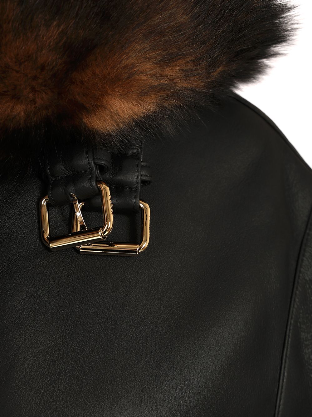 Fendi Black Nappa Leather Vest Coats - Nero | 5c80f3776da08d21a0a82f3e28e2a6358264ff0a