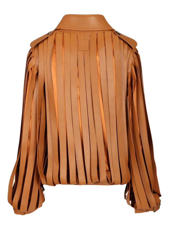 Loewe Lambskin Jacket Giacche - Marrone | 81c3d93ddb46f2a89a24a2ed6b34a3f1232191be