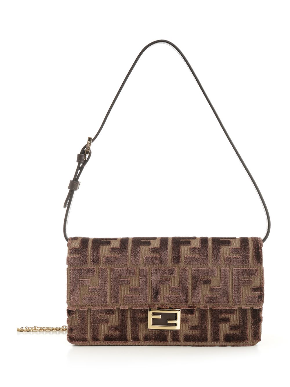 Fendi Baguette Small leather goods - Marrone | 56de8899edd7c477f0c789e5a6a32851ab8ab2c7